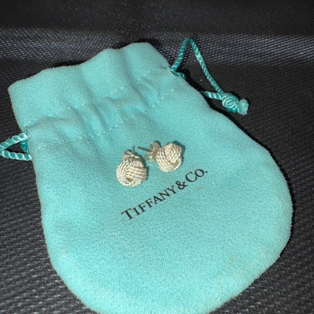 Tiffany & Co. Silver Knot Earrings